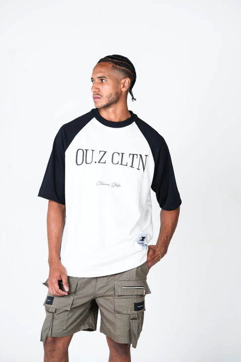 Camiseta Raglan Classic Ou.z - Branco