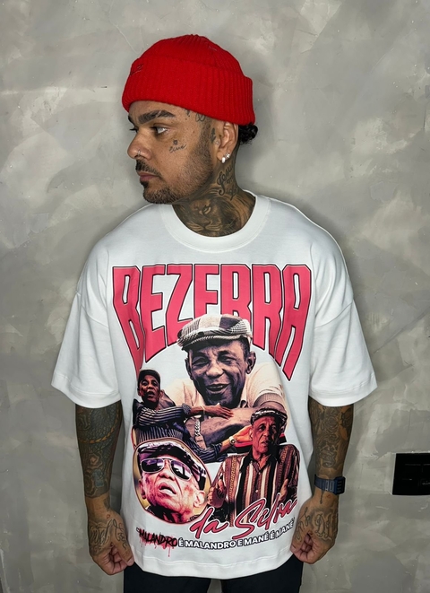 Camiseta Oversized Bezerra da Silva - Off White