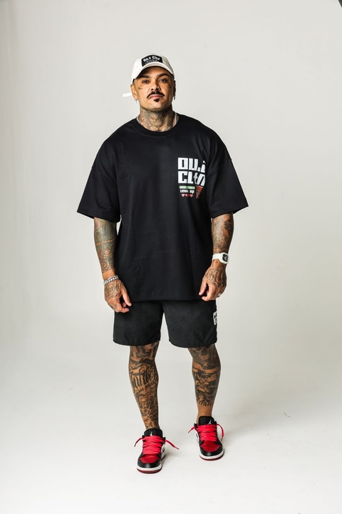Camiseta Oversized Game Over - Preto