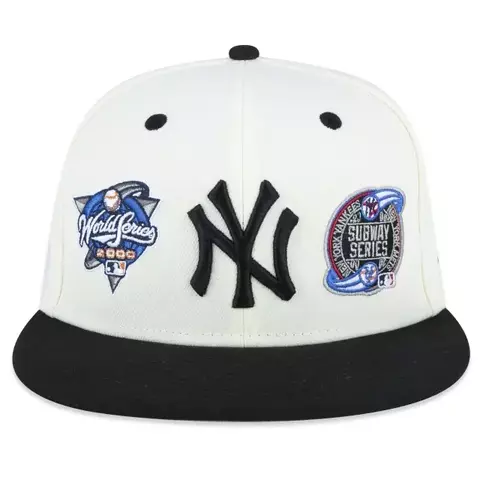 Boné 59FIFTY MLB New York Yankees Subway Series - Off White
