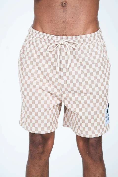 Bermuda Xadrez - Bege