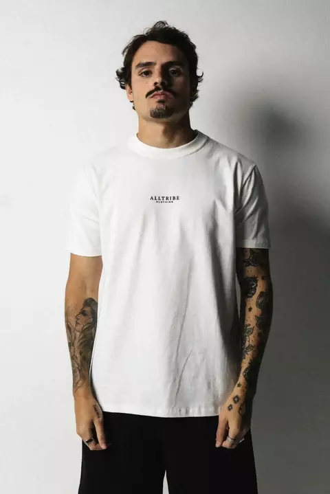 Camiseta All-Shirt Middle Logo - Off White