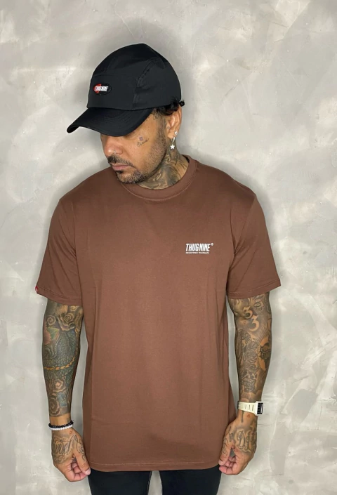 Camiseta Description - Marrom