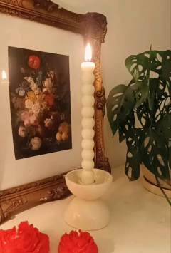 Imagen de Vela Bubble + candelabro de cerámica
