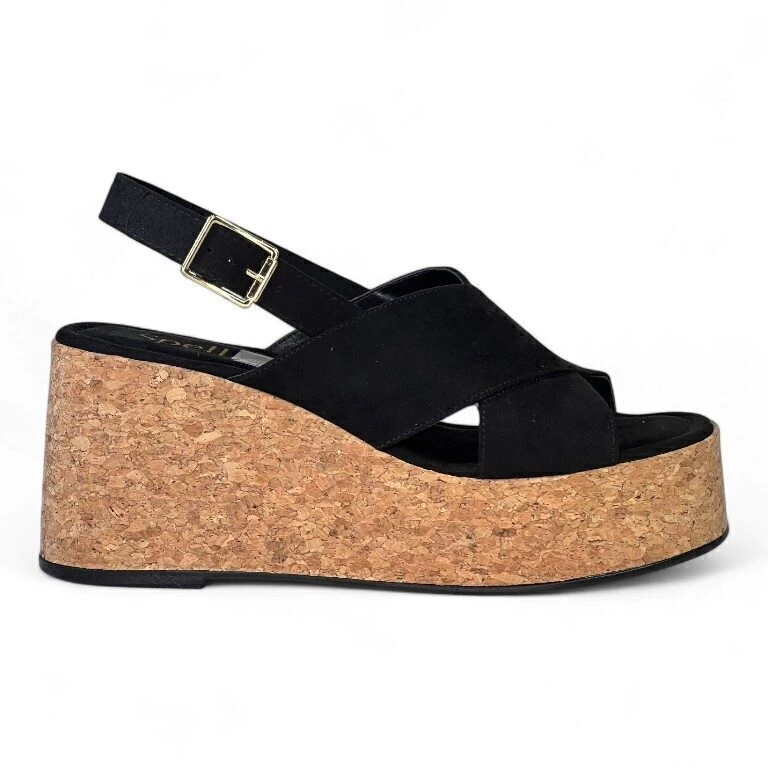 SPELL SANDALIA CRUZADA TACO CORCHO