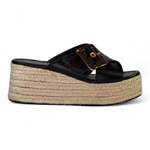 SPELL SUECO DE CUERO Y YUTE CON HEBILLA