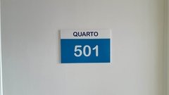 Placa para identificação de quarto ou leito - comprar online