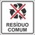 Adesivo Resíduo Comum - Kit com 50 adesivos