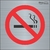 placa proibido fumar neste local