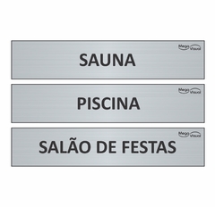 placa para condomínio, identificação de condomínio