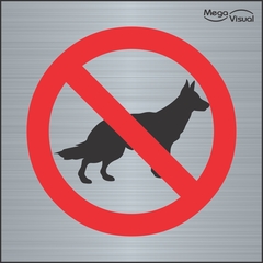 placa proibido a entrada de animais