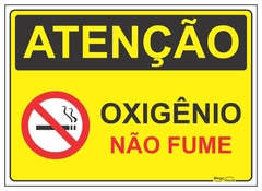 Atenção oxigênio não fume - AT009