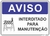 placa interditado para manutenção