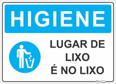 placa lugar de lixo é no lixo