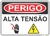 placa perigo alta tensão