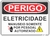 Placa perigo eletricidade