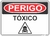 placa perigo tóxico