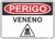 placa perigo veneno
