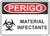 placa perigo infectante