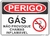 placa perigo gás
