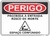 placa perigo espaço confinado