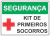 placa kit de primeiros socorros