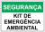 placa kit de emergência ambiental