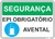 placa uso obrigatório de avental
