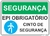placa uso obrigatório do cinto de segurança