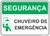 placa chuveiro de emergência