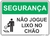 placa não jogue lixo no chão
