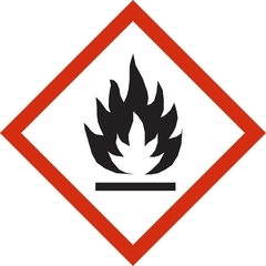 rótulo GHS Risco Inflamável