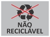 adesivo não reciclável
