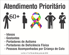 Placa Atendimento Preferencial - comprar online