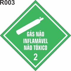 gás não inflamável, não tóxico