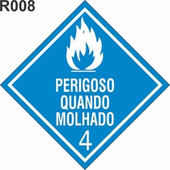 perigoso quando molhado