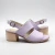 Sandalias de cuero color lila. Modelo Cazzu de Las Boleras.