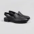 Zuecos de cuero color negro. Modelo Jerry de Las Boleras.