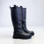Bota alta de cuero color negro. Modelo Kami de Las Boleras.