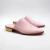 Mule de cuero color rosa. Modelo Ken de Las Boleras.