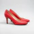 Stilettos de cuero color rojo. Modelo Marsi de Las Boleras.