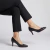 Stilettos de cuero color negro. Modelo Marsi de Las Boleras.