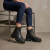 Botas cortas de cuero con elásticos color negro. Modelo Rodri de Las Boleras.