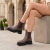 Bota baja de cuero color chocolate modelo Tali de Las Boleras.