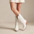 Bota texana de cuero modelo Texea color blanco de Las Boleras.