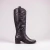 Bota alta de cuero clásica color negro. Modelo Tora de Las Boleras.