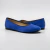 Balerina de gamuza color azul. Modelo Yuni de Las Boleras.