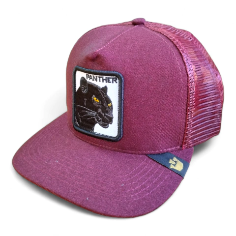 Gorra Panther Bordada Visera Plana