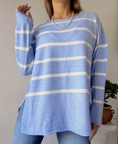 SWEATER MADEI RAYADO BREMER CUADRADO TAJO - comprar online