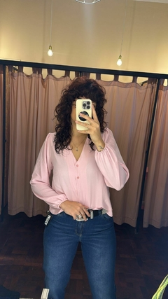 CAMISOLA NIZA CON BOTONES CREPPE - tienda online